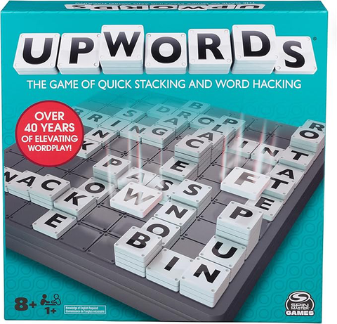 Spin Master The Stackable Word Game 2023 Edition, Includes Rotating Board & Letter Tiles