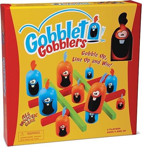 Blue Orange Gobblet Gobblers Wood