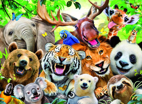 Ravensburger Exotic Animals Selfie 300 Pc Puzzle