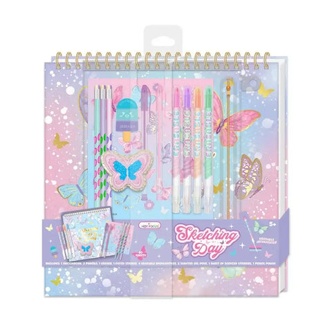 Hot Focus Mega Sketching Fun, Tie Dye Butterfly