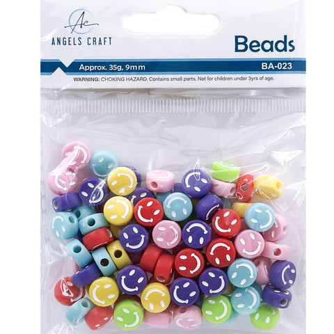 Smile Face Bead - Multi Color