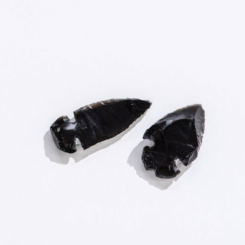 Carved Obsidian Arrowhead