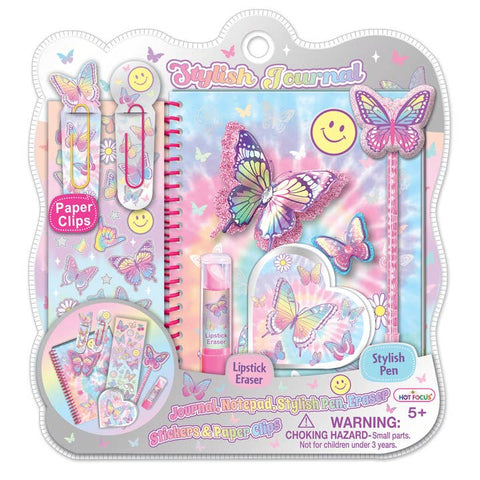 Hot Focus Stylish Journal, Tie Dye Butterfly
