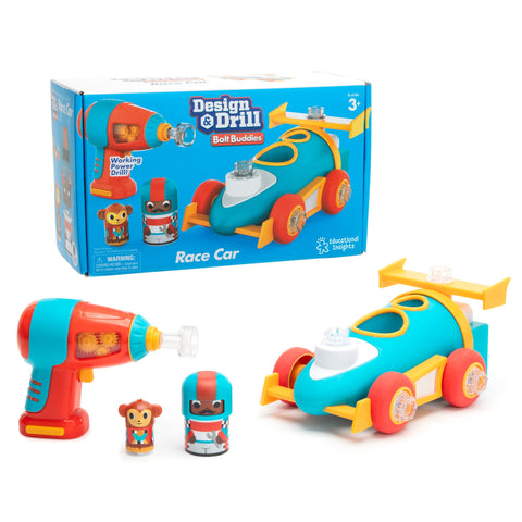 Educational Insights Design & Drill Bolt Buddies Race Car