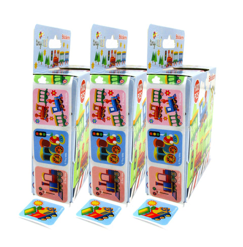 Tiny Mills Train Stickers 100 Stickers/Dispenser, Pack of 12