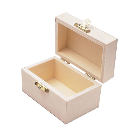 Angels Craft Flat Top Wooden Treasure Box