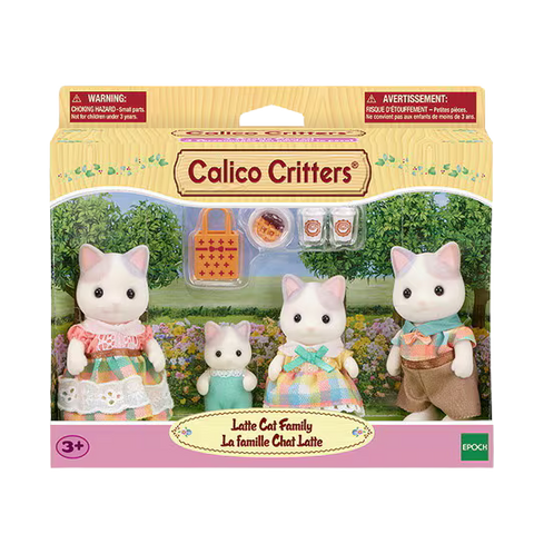 Calico Critters Latte Cat Family
