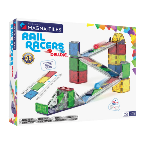 MAGNA-TILES® Rail Racers Deluxe 90-Piece