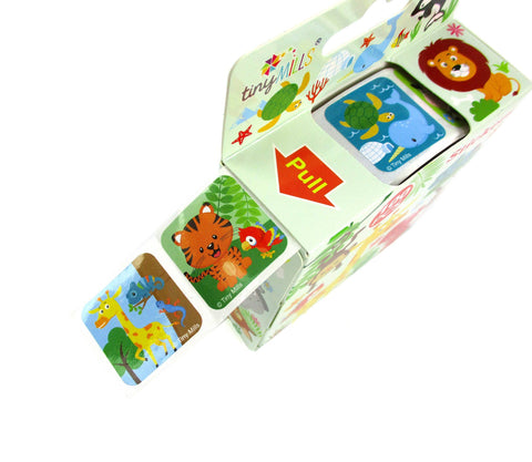 Tiny Mills Animal Stickers 100 Stickers/Dispenser