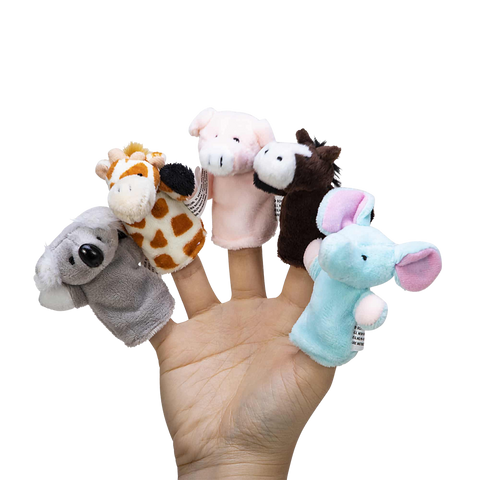 PLUSH FINGER PUPPETS-ASSORTED