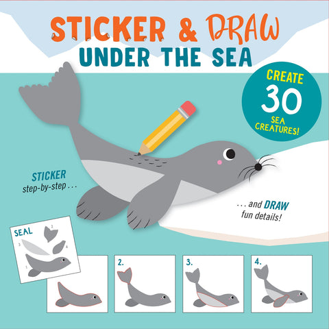 Sticker & Draw Under the Sea (Create 30 Sea Creatures!)