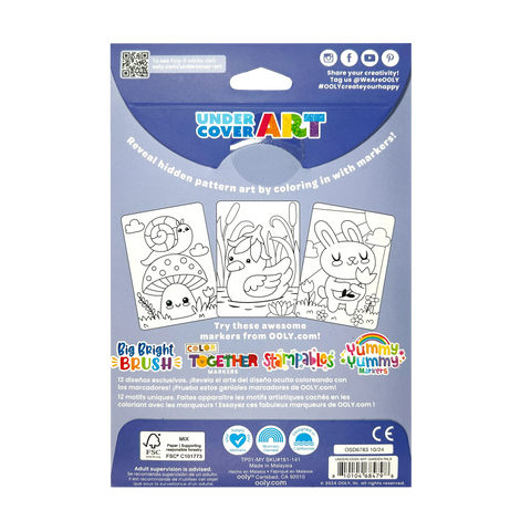 Ooly Undercover Art Hidden Patterns Color Activity - Garden Pals