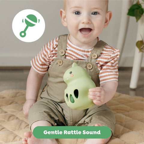 Silicone Rattle - Dino