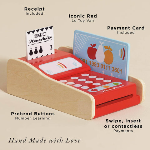 Le Toy Van Wooden Shop Card Machine