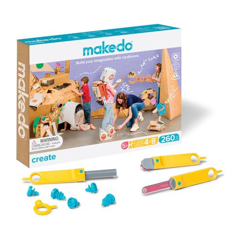 MakeDo Cardboard Construction 260 Piece Create Kit
