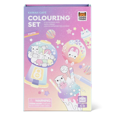 Tiger Tribe Pastel Coloring Set - Kawaii CafŽ