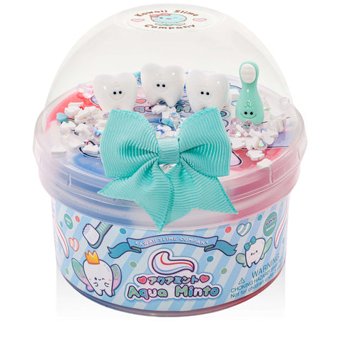 The Kawaii Company Aqua Minto 2 Slimes in 1 Signature Dome Slime