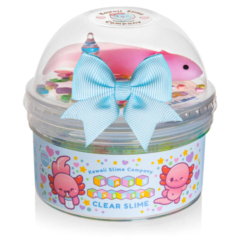 The Kawaii Company Baby Axolotl Clear Slime