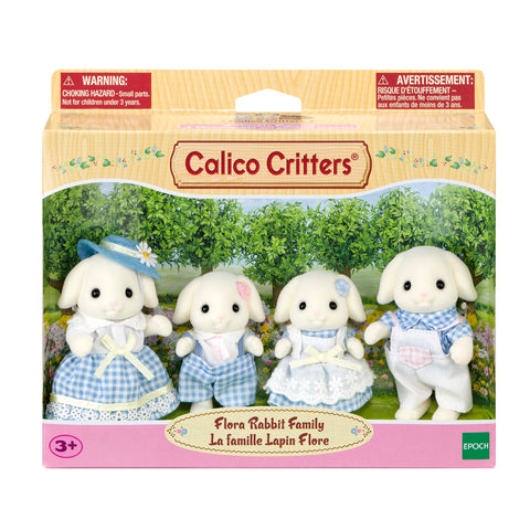Calico Critters Flora Rabbit Family
