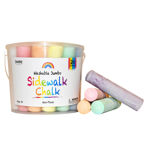 CocoNut Outdoor Jumbo Outdoor Sidewalk Chalk - 20 Pieces