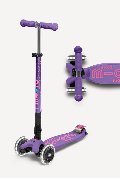 Micro Maxi Foldable LED Scooter - Purple