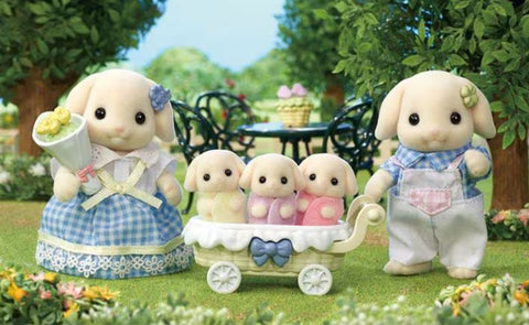Calico Critters Flora Rabbit Family