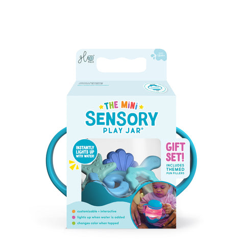 Glo Pals Mini Sensory Play Jar Gift Set - Blue/Blue Lagoon