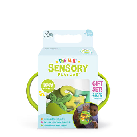 Glo Pals Mini Sensory Play Jar Gift Set - Green/Firefly