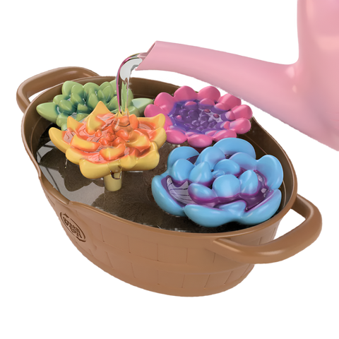 Green Toys® Rainbow Bloom Pink Magic Watering Can Activity Set