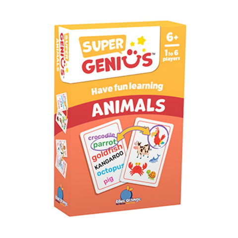 Blue Orange Super Genius Animals