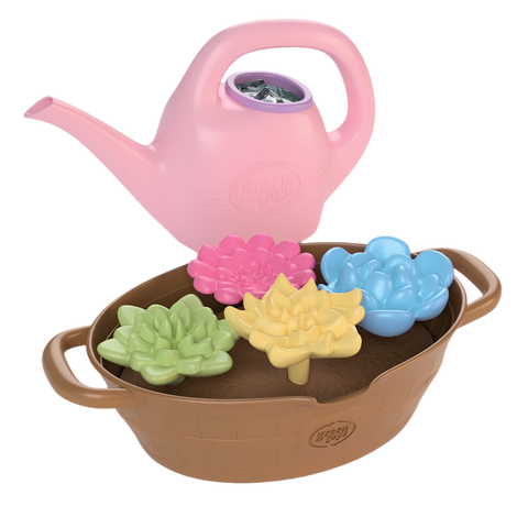 Green Toys® Rainbow Bloom Pink Magic Watering Can Activity Set