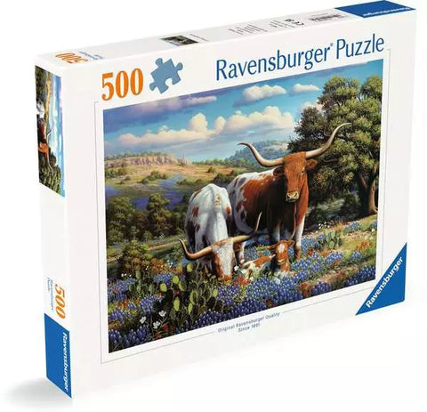 Ravensburger puzzle-loving longhorns 500pc