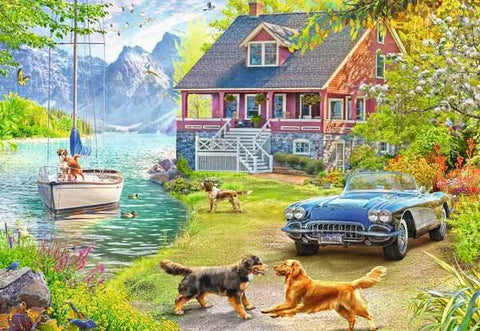 Ravensburger puzzle-Summer lake house 200(XL) pc
