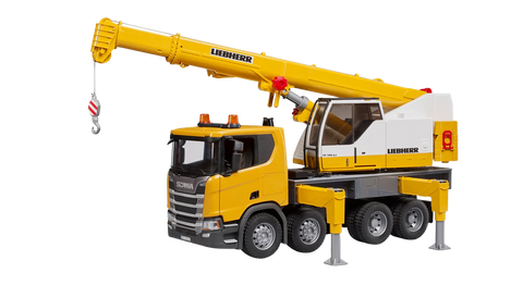 Bruder 03571 Scania Super 560R Liebherr Crane Truck with Light and Sound Module