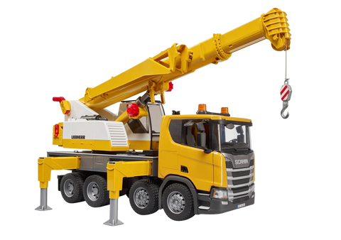 Bruder 03571 Scania Super 560R Liebherr Crane Truck with Light and Sound Module