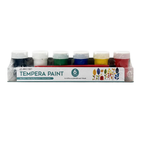 Angels Craft Tempera Paint Set in Handing Transparent base