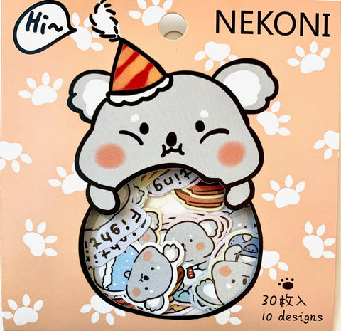 Nekoni Koala Sticker Bag