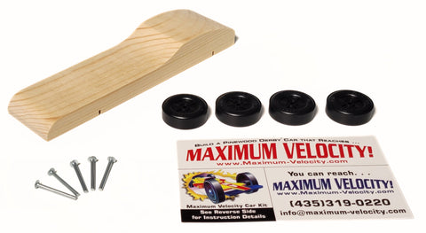 Maximum Velocity Pre-Shaped Jaguar Pinewood Derby Car Kit