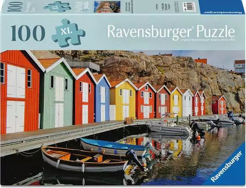 Ravensburger Colorful Houses in Sweden 100 Piece Puzzle