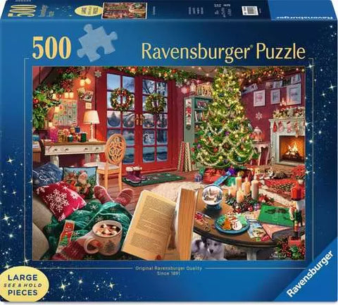 Ravensburger Cozy Christmas Retreat 500 Piece Large Format Puzzle