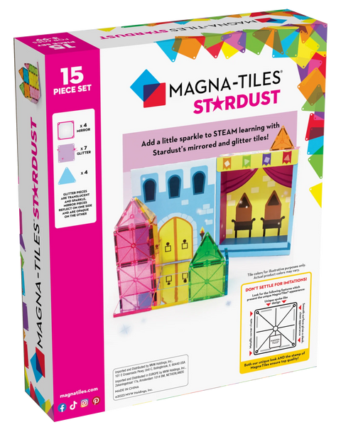 MAGNA-TILES® Stardust 15-Piece Set