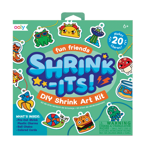 OOLY Shrink-Its!: D.I.Y. Shrink Art Kit - Fun Friends