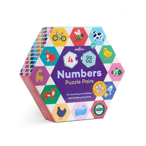 eeBoo Numbers Hexagon Pairs