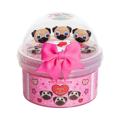 The Kawaii Company Pugs & Kisses Clear Slime