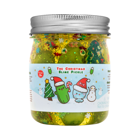The Kawaii Company The Christmas Pickle Clear Slime