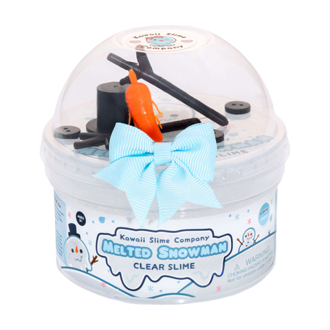 The Kawaii Company Melted Snowman Clear Putty Slime