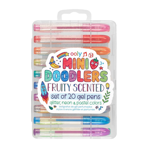 Ooly Mini Doodlers Fruity Scented Gel Pens - Set of 20