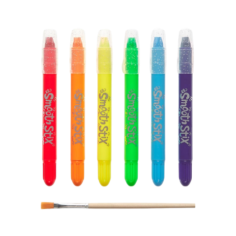 OOLY Smooth Stix Watercolor Gel Crayons - Set of 6 Colors