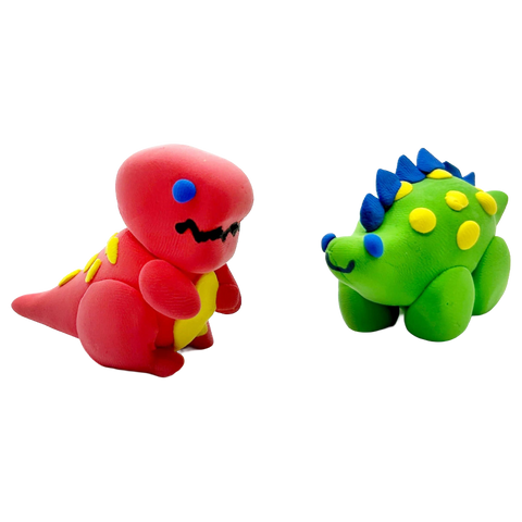 Ooly Creatibles D.I.Y. Air-Dry Clay Kit: Dino. BFFs (Set of 4)