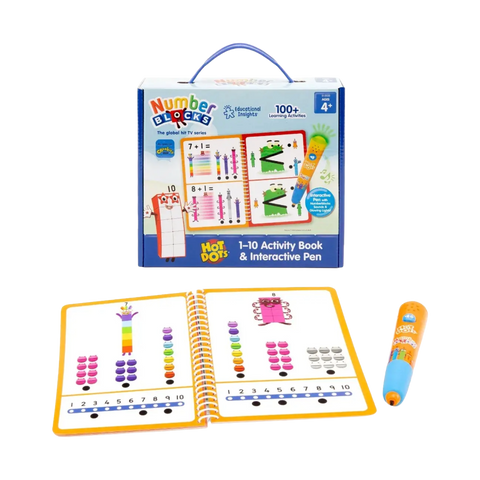 Learning Resources Hot Dots Numberblocks 1-10 Activity Book